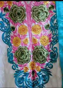 Embroidered Salwar Kameez Suit with Margin