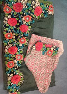 Embroidered Floral saree
