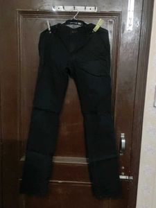 men Black Straight Leg Pants