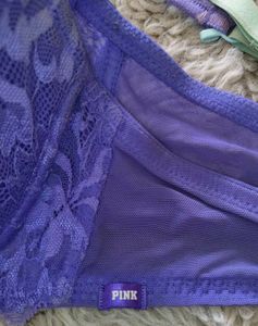 Victoria&#39;s Secret PINK Strappy Back - Purple Bra
