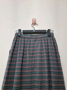 Striped Midi Skirt (Imported)