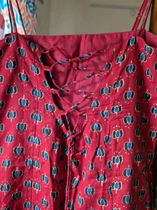 Red Patterned Sundress