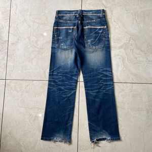 Distressed Wash Jeans