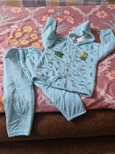 Baby Blue Winter Outfit(18-36months)