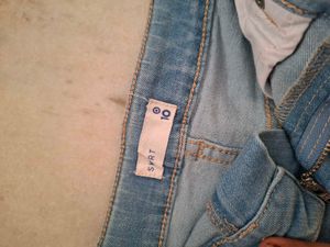 Black Top &amp; Denim Skirt Set