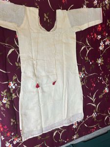 Cream Colured Kurta Set