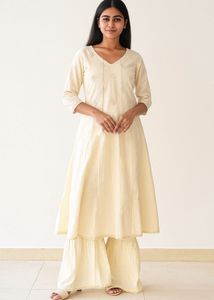 Off White Kurta Set