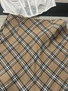 Plaid Mini Skirt