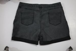 Gray Denim Shorts