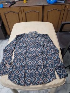 Patterned Long Sleeve Shirt