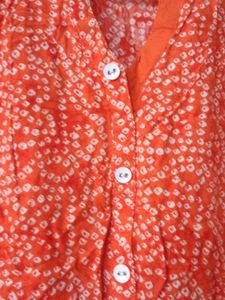 Soch Brand Orange And White Printed Top