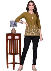 Stylish Olive Green Top