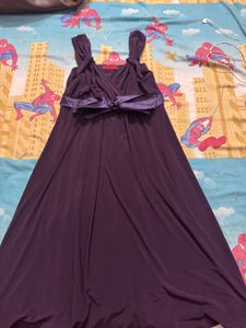 Elegant Purple Maxi Dress