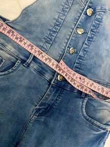 Women&#39;s Denim Slim Fit Dungaree