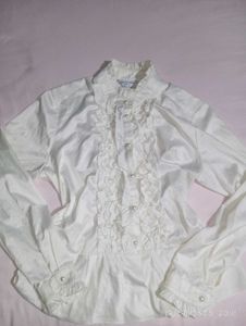 Victorian- Styled Ruffled Blouse