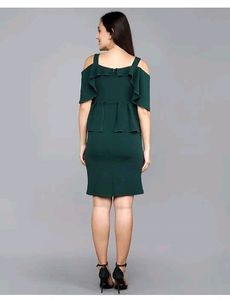 Addyvero Women Bodycon Green Dress.