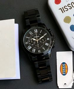FOSSIL BLACK PREMIUM MENS WATCH @SALE