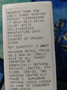 Nothing adapter 45w original