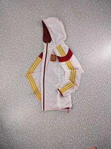 addidas Stylish White & Gold Jacket