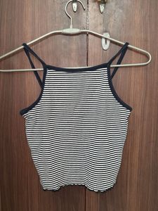 Striped Cropped Tank Top