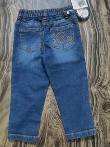 Cute Dino Embroidered Jeans