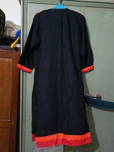 Black Beautiful Combination Kurti😍