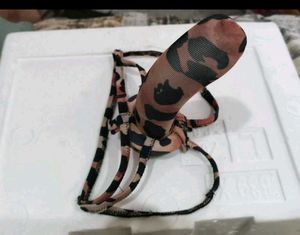 Leopard Print Thong