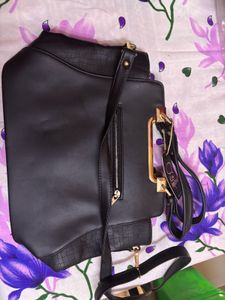 Exotic Black Handbag - Like New!