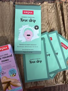 Hair Remover Cream And Nose Strips Combo
