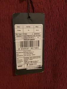 Maroon Fit &amp; Flare Dress