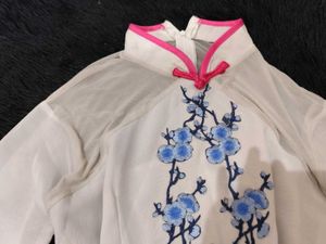 Ethereal Chinese White Folk Dance Dress