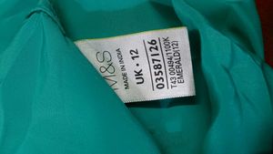 M&amp;S Emerald Embellished Top