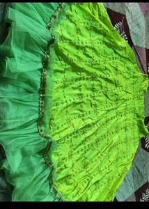 Lime &amp; Pink Lehenga Set