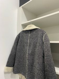 Sherpa Lined Wool Biker Jacket