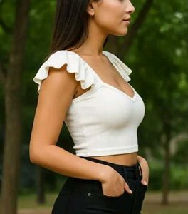 White Off-Shoulder Top