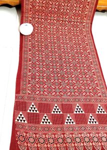 New Pure Cotton Ajrakh Dupatta Stole