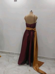 Elegant Maroon Ethnic Gown