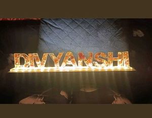 Resin Name Lamp