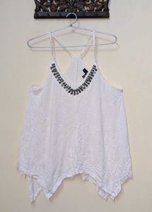 White Y2K Tank Top