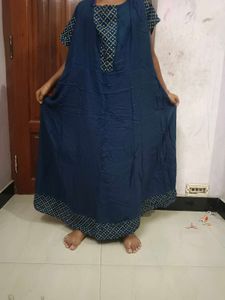 Comfy Navy Blue Maxi Dress