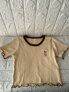 Cream Crop Top
