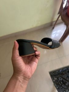 Black Pentacia Heeled Sandals