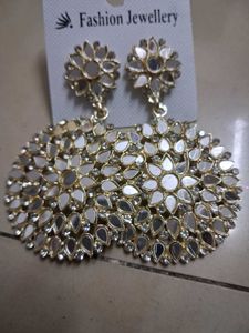 Sparkling Mirror Drop Earrings