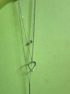 Silver Stylish Three Tier Neckpiece/ Chain (Women)