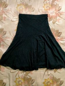 Y2K Lace Skirt Black
