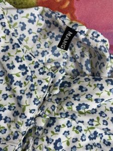 Mango Floral Summer Crop Top