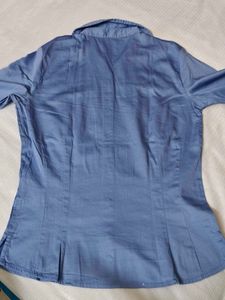 Allen Solly Shinny Blue Shirt