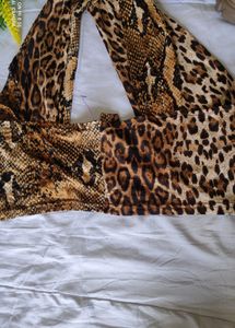 Shein Cross Wrap Crop Top