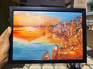banaras ghat painting ❤️✨️