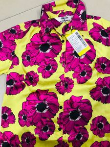 Floral Print Button-Down Shirt